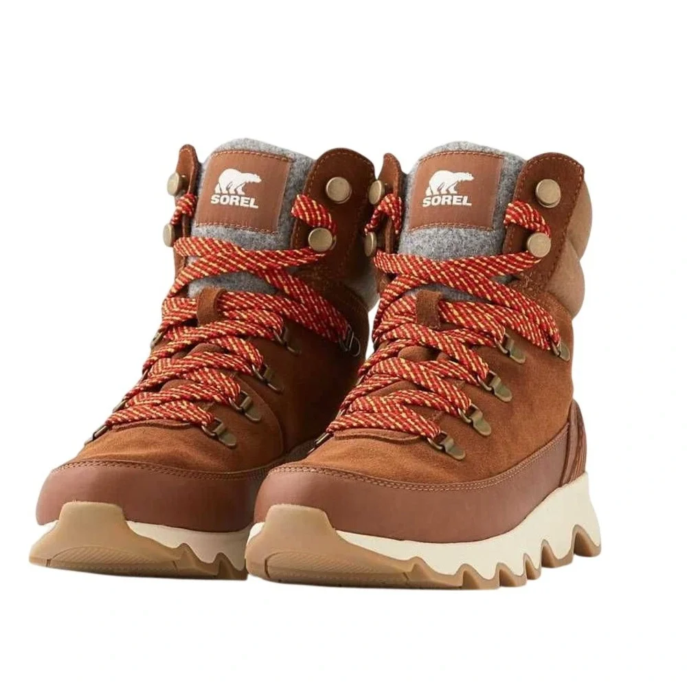 Sorel Kinetic Breakthru Conquest Women 8 Velvet Tan Waterproof Boot NL3768-242